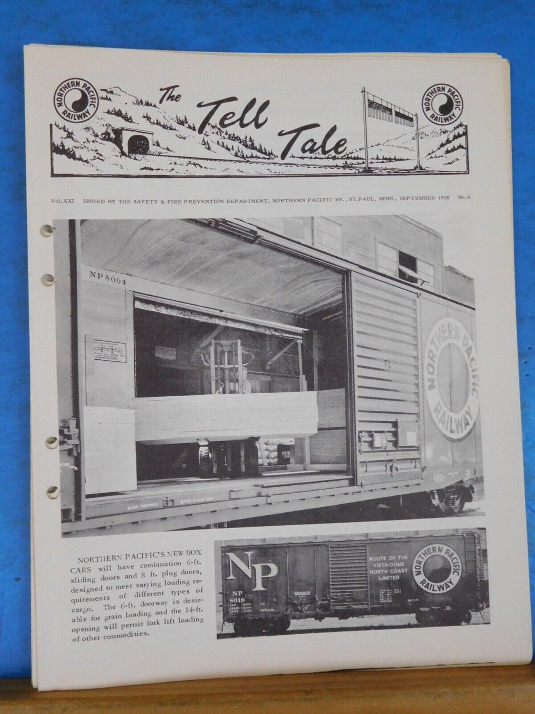 Tell Tale 1958 September Northern Pacific Employee Magazine Telltale