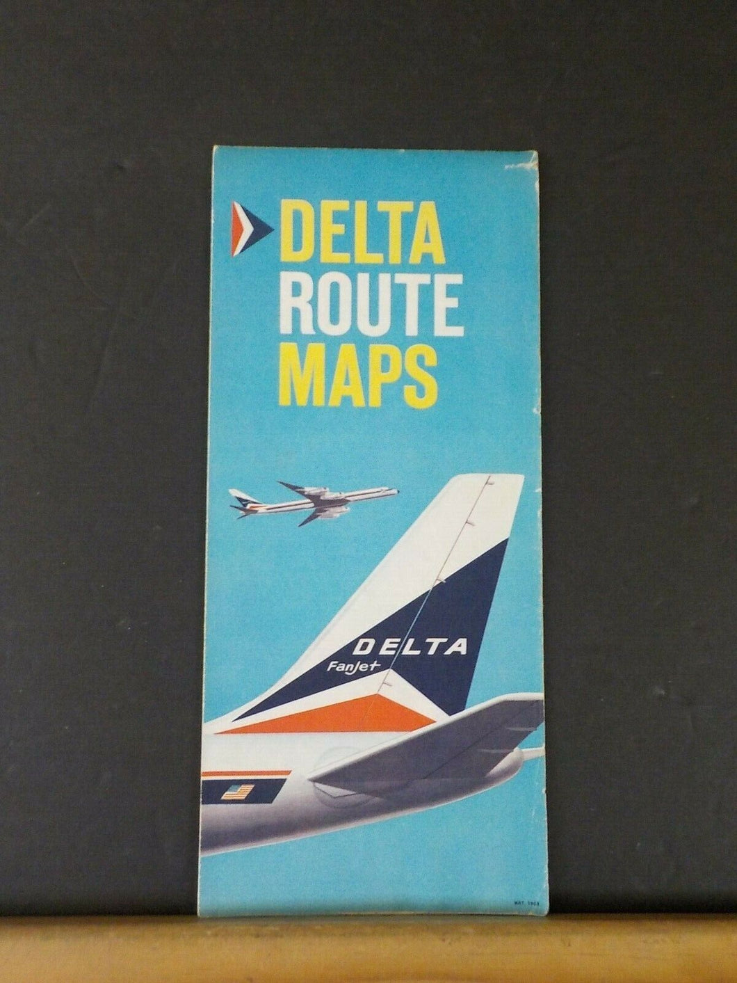 MAP Delta Air Lines Route Maps 1963 May