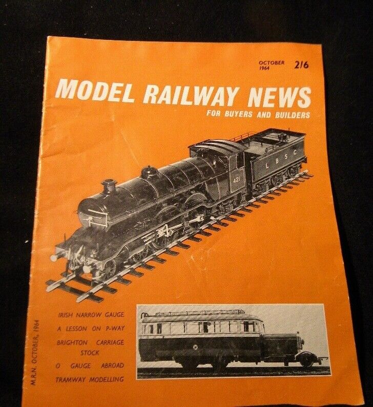 Model Railway News 1964 October Irish narrow gauge Tramway modeling GNR #551