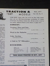 Traction & Models #147 1977 May Fifth 1977 Chicago & West Towns Trenton