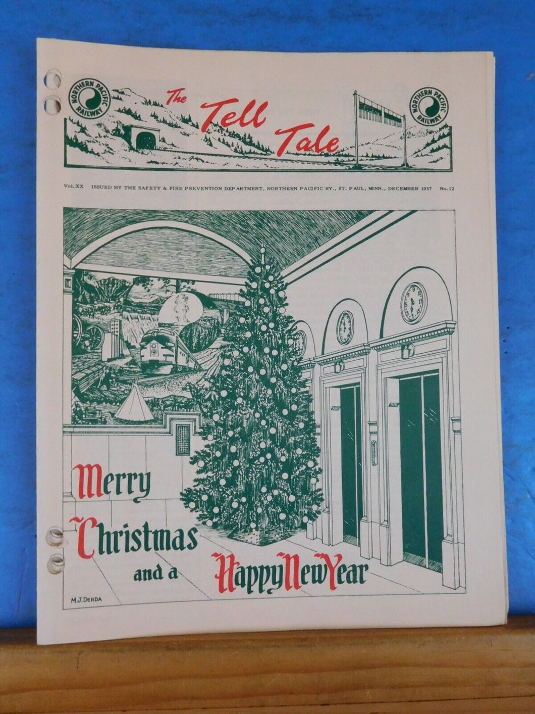 Tell Tale 1957 December Northern Pacific Employee Magazine Telltale