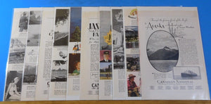 Ads Canadian National Ry Lot #6 Advertisements from Various Magazines (10)