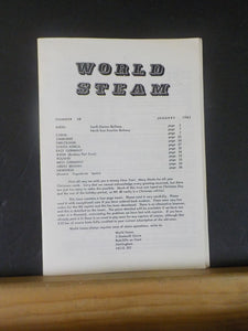 World Steam #58 January 1982 China Zimbabawe E Germany India