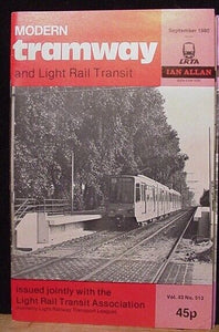Modern Tramway and Light Railway Transit #513 Vol 43 September 1980 Germany