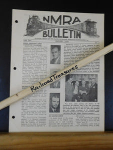 NMRA Bulletin 1948 January #1 of 14th Year HO gauge leads NMRA Presdient lists
