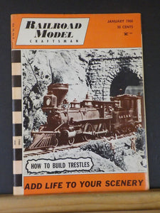 Railroad Model Craftsman Magazine 1960 January RMC Build trestles Add life to sc
