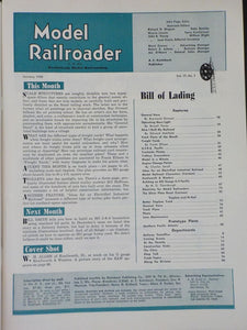 Model Railroader Magazine 1950 January Freight Yard design Rural store