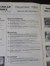 Railroad Model Craftsman Magazine 1991 December Diesel terminal modeling Trackla