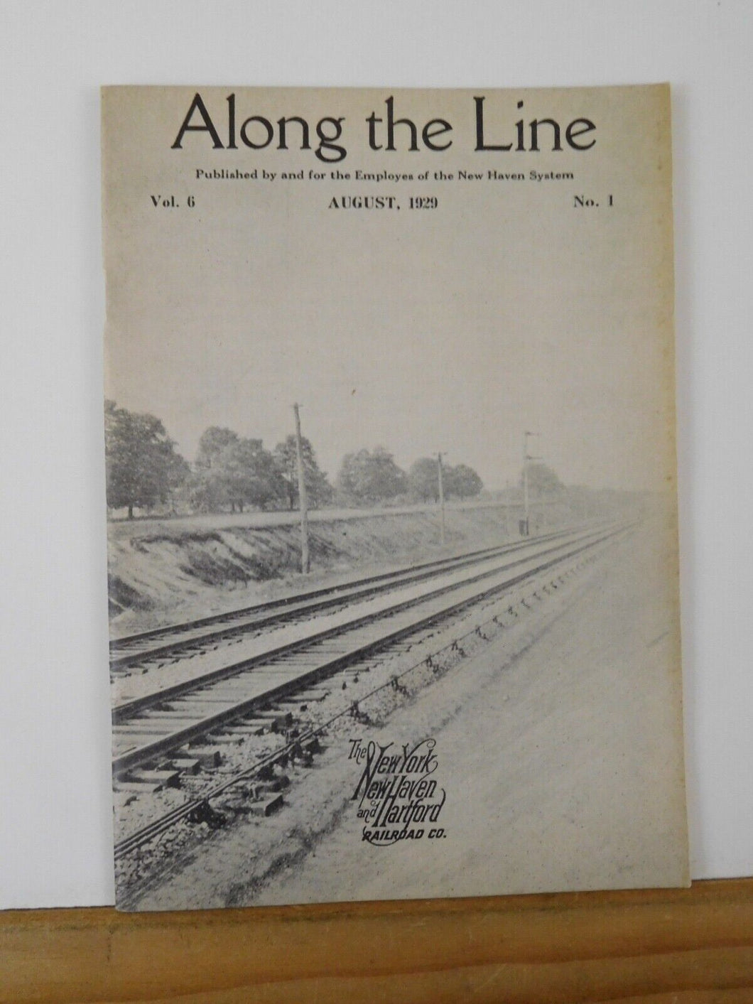 Along the Line 1929 August New York New Haven & Hartford Employee Magazine