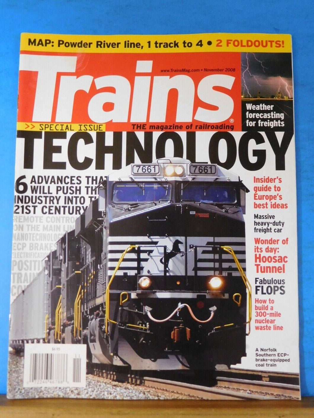 Trains Magazine 2008 November TEchnology Massive heavy duty freight car