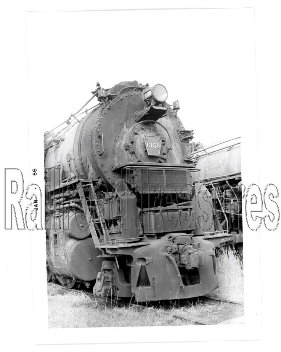 PHOTO Pennsylvania Railroad #6160 Locomotive Photo 1966 PRR 3 1/2x5