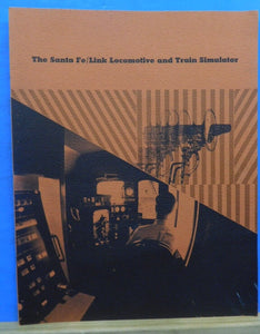 Santa Fe Link Locomotive and Train Simulator Brochure No Date Singer Link Div.