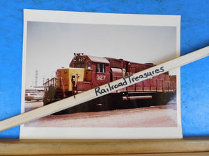 Photo Rock Island Railroad Locomotive #327 8 X 10 Color Armarillo TX 1976 GP35