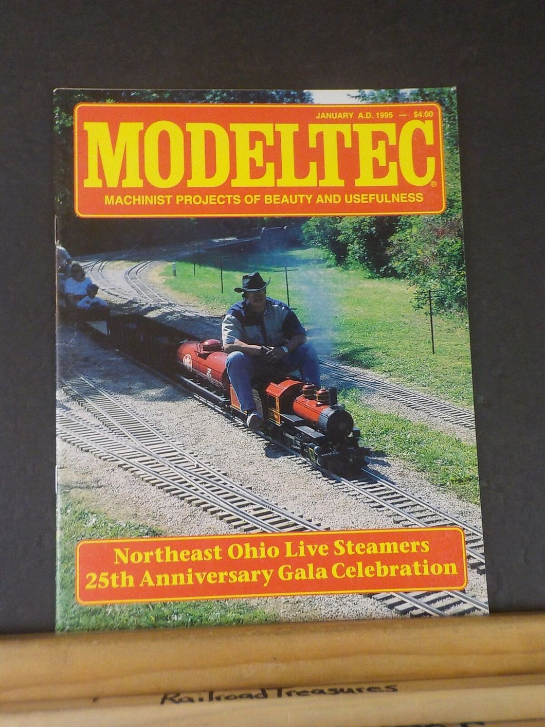 Modeltec 1995 January Magazine Northeast Ohio live steamers Railroading on a bud