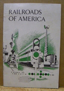 Railroads of America Assocation of American Railroads 28 pages Last entry April