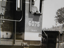 Photo Southern Railroad Locomotive #6075 8 X 10 B&W Graham NC 1954