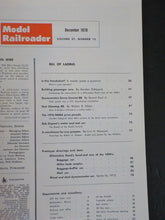 Model Railroader Magazine 1970 December Building passenger cars Storehouse Water