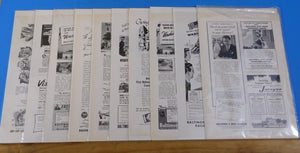 Ads Baltimore & Ohio Railroad Lot #1 Advertisements from magazines (10)
