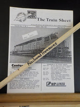 Feather River Rail Society The Train Sheet 1985 Lot of 6 Volume 3