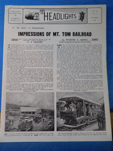 ERA Headlights 1960 November A Mt. Lowe In Massachusetts Impressions of Mt. Tom