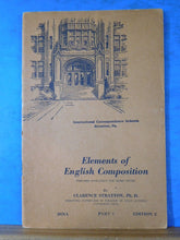 ICS Elements of English Composition 3078 Lot of 2 booklets International Corresp