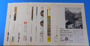 Ads Great Northern RR Lot #13 Advertisements from Various Magazines (10)