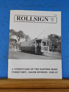 Rollsign Magazine of New England Transit News 2003 March April Eastern Mass Stre