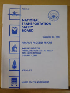Aircraft Accident Report #88-10 Avair Inc. Flight 3378 North Carolina 1988