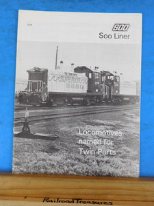 SOO Liner 1979 3/79 Employee magazine Locomotives named for Twin Ports
