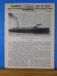 Steamboat Bill #61 March 1957 Journal of the Steamship Historical Society