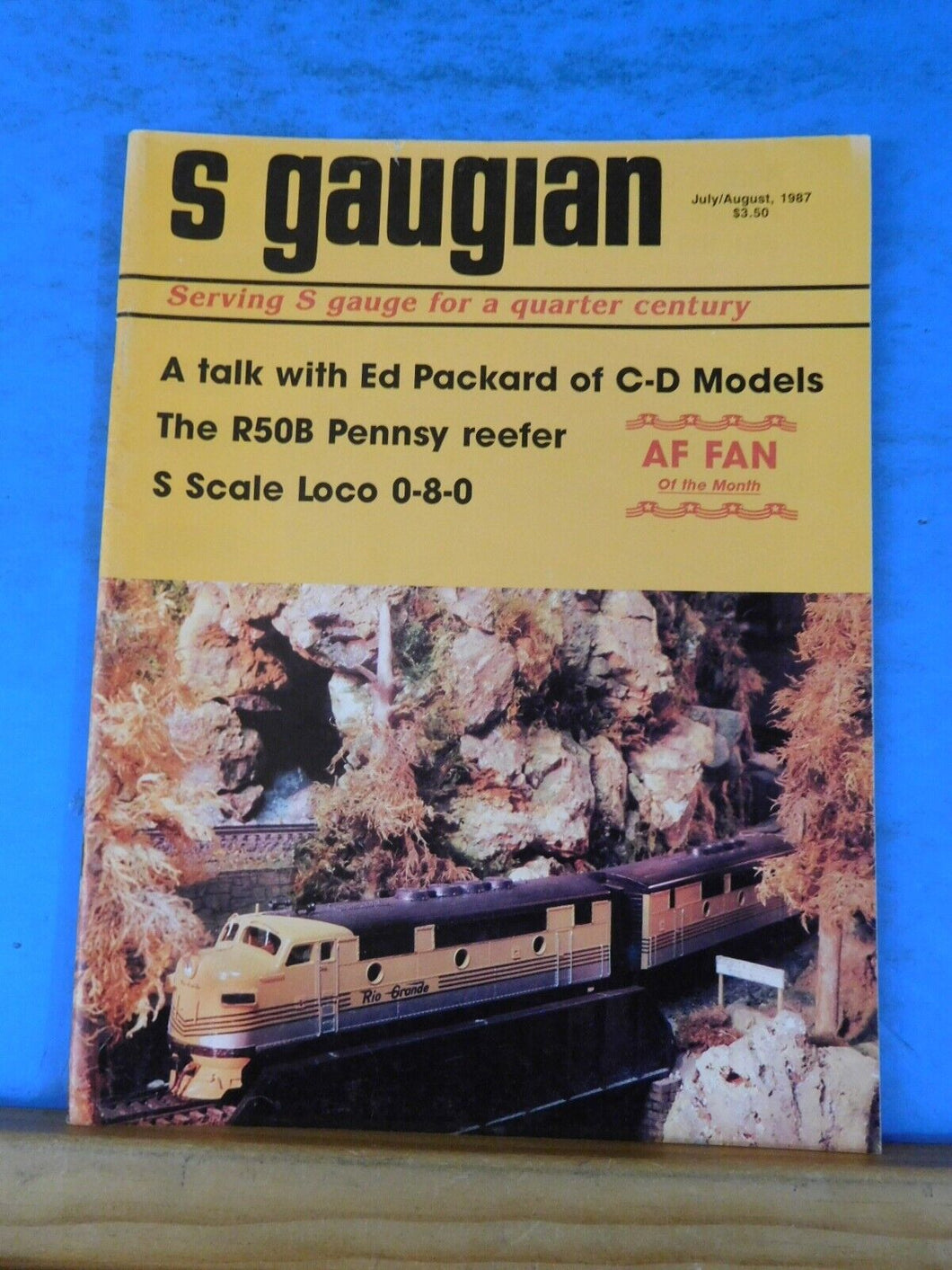 S Gaugian 1987 July Aug A Talk with Ed Packard of C-D Models R50B Pennsy reefer