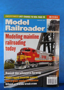 Model Railroader Magazine 2002 February Modeling mainline railroading today