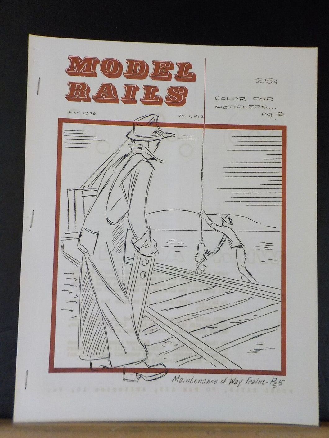 Model Rails Magazine Vol 1 #3 1958 May Work Trains Train Watching
