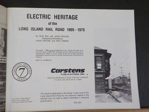 Electric Heritage Of The Long Island Rail Road By Ron Ziel with John Krause SC