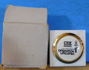 Operation Lifesaver CSX Transportation paperweight reward