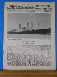 Steamboat Bill #59 September 1956 Journal of the Steamship Historical Society