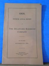 Delaware Railroad Company Annual report 1901 October 31