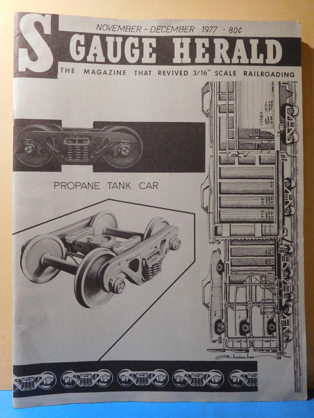 S Gauge Herald 1977 November December Propane Tank Car