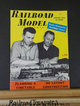 Railroad Model Craftsman Magazine 1955 August RMC Floodlight tower Planning a ti