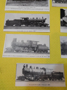 Photo PS&N RR Pittsburgh Shawmut & Northern Lot of 15 photos? Cut outs?