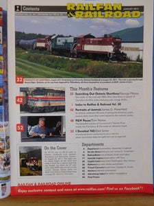 Railfan & Railroad Magazine 2012 January Ontario adventure Portraits of Amtrak