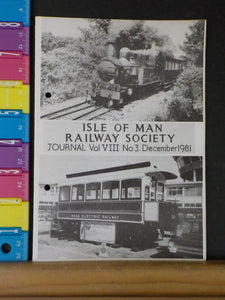 Isle of Man Railway Society Journal 1981 December Vol. VIII No.3