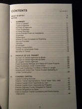 1999 Transit Fact Book 50th edition  Soft Cover