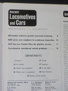 Railway Locomotives and Cars 1972 November Railway Covered hoppers for plastic