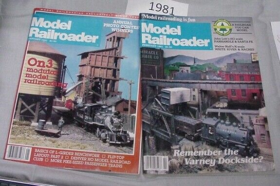 Model Railroader Magazine Complete Year 1981 12 issues