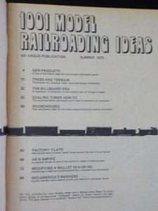 1001 Model Railroading Ideas 1973 Summer Trees Terrain Billboard era Coaling tow