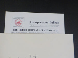 Transportation Bulletin #44 The Street Railways of Connecticut