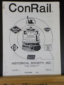 Conrail Historical Society 1995 December Vol 1 #12 Conrail's: Cleveland Line Cie