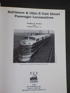 Baltimore & Ohio E Unit Diesel Passenger Locomotives by Nuckles w/ Dixon SC