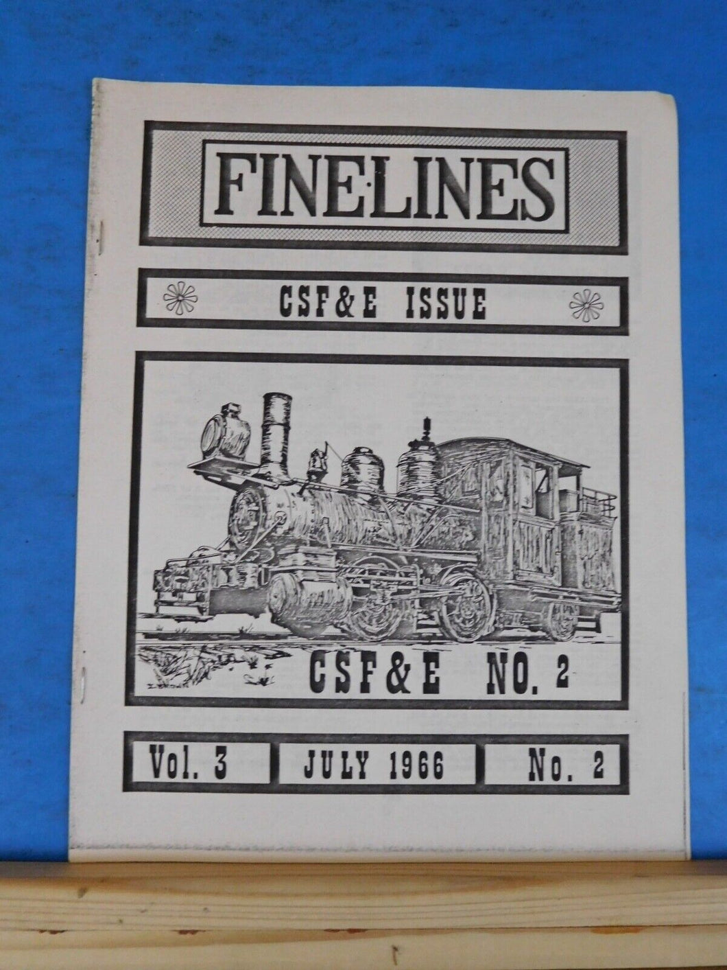Finelines 1/4' scale Fine Lines Magazine 1966 July CSF&E issue